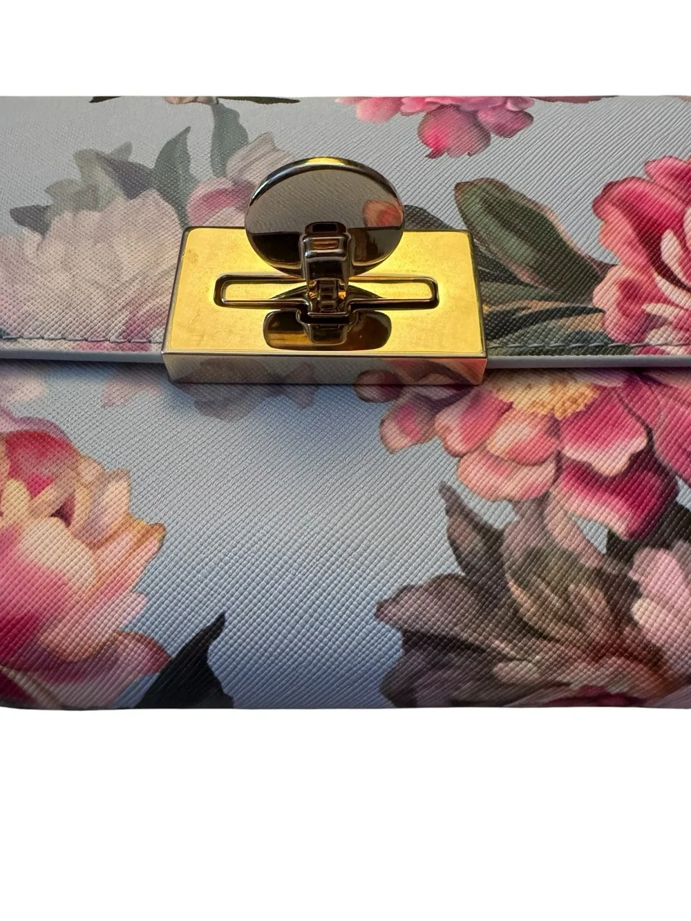 Ted Baker Floral Crossbody Bag, Gold Hardware, NWT